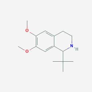molecular formula C15H23NO2 B253449 1-Tert-butyl-6,7-dimethoxy-1,2,3,4-tetrahydroisoquinoline 