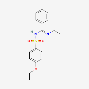 molecular formula C18H22N2O3S B2534506 N-(4-乙氧基苯基)磺酰基-N'-丙-2-基苯甲酰胺 CAS No. 833440-71-4