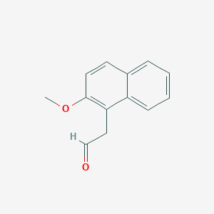 molecular formula C13H12O2 B2534516 2-(2-Methoxynaphthalen-1-yl)acetaldehyde CAS No. 156941-55-8