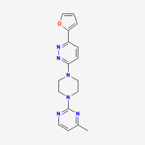 2-[4-[6-(Furan-2-yl)pyridazin-3-yl]piperazin-1-yl]-4-methylpyrimidine