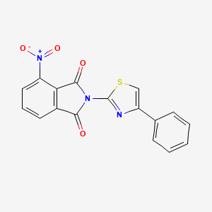 4-Nitro-2-(4-phenylthiazol-2-yl)isoindoline-1,3-dione