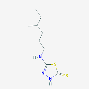 5-[(4-Methylhexyl)amino]-1,3,4-thiadiazole-2-thiol