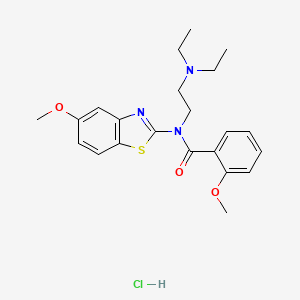 N-(2-(diethylamino)ethyl)-2-methoxy-N-(5-methoxybenzo[d]thiazol-2-yl)benzamide hydrochloride
