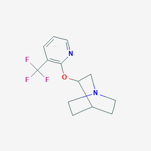 3-{[3-(Trifluoromethyl)pyridin-2-yl]oxy}-1-azabicyclo[2.2.2]octane