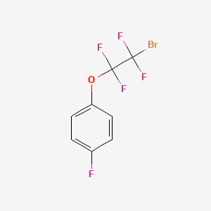 molecular formula C8H4BrF5O B2534614 1-(2-Bromo-1,1,2,2-tetrafluoroethoxy)-4-fluorobenzene CAS No. 2032375-46-3