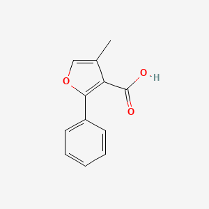 molecular formula C12H10O3 B2534622 4-Methyl-2-phenylfuran-3-carboxylic acid CAS No. 4414-45-3