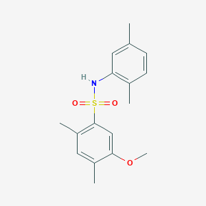molecular formula C17H21NO3S B2534701 N-(2,5-dimethylphenyl)-5-methoxy-2,4-dimethylbenzene-1-sulfonamide CAS No. 2415466-15-6