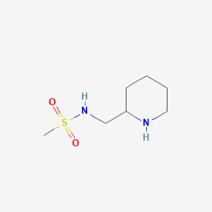 molecular formula C7H16N2O2S B2534706 N-(piperidin-2-ylmethyl)methanesulfonamide CAS No. 1016509-49-1