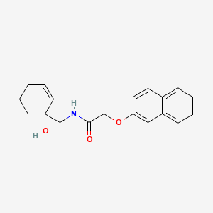 molecular formula C19H21NO3 B2534751 N-[(1-hydroxycyclohex-2-en-1-yl)methyl]-2-(naphthalen-2-yloxy)acetamide CAS No. 2097936-08-6