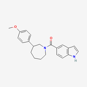 molecular formula C22H24N2O2 B2534767 (1H-indol-5-yl)(3-(4-methoxyphenyl)azepan-1-yl)methanone CAS No. 1798464-73-9