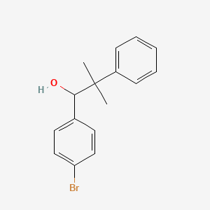 molecular formula C16H17BrO B2534772 1-(4-Bromofenil)-2-metil-2-fenilpropan-1-ol CAS No. 1282390-73-1