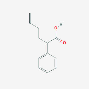 molecular formula C12H14O2 B2534791 2-Phenylhex-5-enoic acid CAS No. 156297-00-6