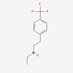 molecular formula C11H14F3N B2534798 Ethyl({2-[4-(trifluoromethyl)phenyl]ethyl})amine CAS No. 1199779-59-3