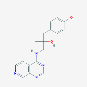 molecular formula C18H20N4O2 B2534812 1-(4-Methoxyphenyl)-2-methyl-3-(pyrido[3,4-d]pyrimidin-4-ylamino)propan-2-ol CAS No. 2380085-04-9