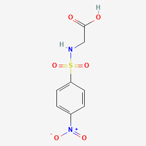 molecular formula C8H8N2O6S B2534835 ([(4-硝基苯基)磺酰]氨基)乙酸 CAS No. 15054-44-1