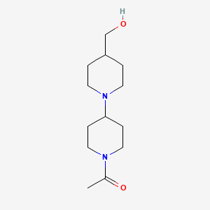 molecular formula C13H24N2O2 B2534838 1-[4-(羟甲基)-[1,4'-联哌啶]-1'-基]乙酮 CAS No. 2098153-42-3