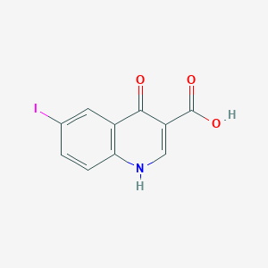 molecular formula C10H6INO3 B2534859 4-Hydroxy-6-iodoquinoline-3-carboxylic acid CAS No. 302949-02-6; 40107-06-0