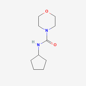 molecular formula C10H18N2O2 B2534862 N-cyclopentyl-4-morpholinecarboxamide CAS No. 349119-03-5