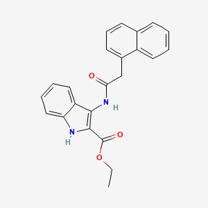 molecular formula C23H20N2O3 B2534870 ethyl 3-(2-(naphthalen-1-yl)acetamido)-1H-indole-2-carboxylate CAS No. 850929-42-9