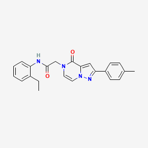 molecular formula C23H22N4O2 B2534875 N-(2-乙基苯基)-2-[2-(4-甲基苯基)-4-氧代吡唑并[1,5-a]哒嗪-5(4H)-基]乙酰胺 CAS No. 941963-72-0