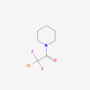 molecular formula C7H10BrF2NO B2534891 2-Bromo-2,2-difluoro-1-piperidino-1-ethanone CAS No. 672949-75-6