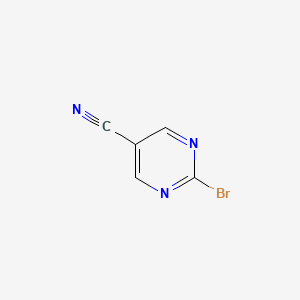 molecular formula C5H2BrN3 B2534892 2-Bromopyrimidine-5-carbonitrile CAS No. 1209458-08-1; 1209458-08-1