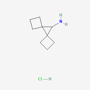 molecular formula C9H16ClN B2534902 Dispiro[3.0.35.14]nonan-9-amine;hydrochloride CAS No. 2445790-80-5