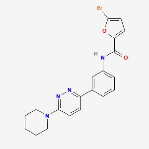 5-bromo-N-(3-(6-(piperidin-1-yl)pyridazin-3-yl)phenyl)furan-2-carboxamide