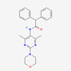 molecular formula C24H26N4O2 B2534923 N-(4,6-dimethyl-2-morpholinopyrimidin-5-yl)-2,2-diphenylacetamide CAS No. 1448046-90-9