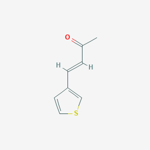 molecular formula C8H8OS B2534932 4-Thiophen-3-yl-but-3-en-2-one CAS No. 123293-62-9