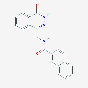 molecular formula C20H15N3O2 B2534938 N-[(4-氧代-3H-酞嗪-1-基)甲基]萘-2-甲酰胺 CAS No. 899984-92-0