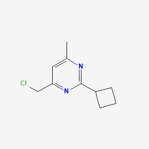 molecular formula C10H13ClN2 B2534956 4-(Chloromethyl)-2-cyclobutyl-6-methylpyrimidine CAS No. 1479008-09-7