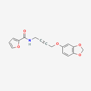 N-(4-(benzo[d][1,3]dioxol-5-yloxy)but-2-yn-1-yl)furan-2-carboxamide