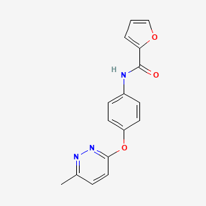 molecular formula C16H13N3O3 B2534971 N-(4-((6-methylpyridazin-3-yl)oxy)phenyl)furan-2-carboxamide CAS No. 1206997-89-8