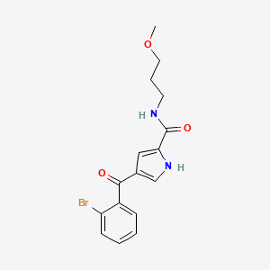 molecular formula C16H17BrN2O3 B2534973 4-(2-溴苯甲酰基)-N-(3-甲氧基丙基)-1H-吡咯-2-甲酰胺 CAS No. 439109-66-7
