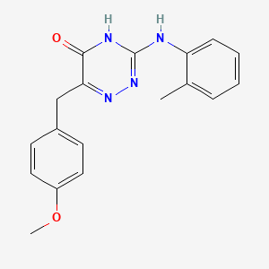 6-(4-methoxybenzyl)-3-(o-tolylamino)-1,2,4-triazin-5(4H)-one