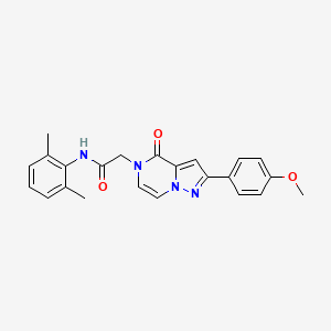 N-(2,6-dimethylphenyl)-2-[2-(4-methoxyphenyl)-4-oxopyrazolo[1,5-a]pyrazin-5-yl]acetamide