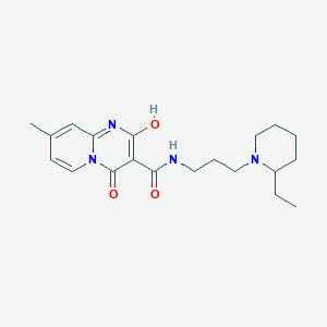 molecular formula C20H28N4O3 B2534991 N-(3-(2-ethylpiperidin-1-yl)propyl)-2-hydroxy-8-methyl-4-oxo-4H-pyrido[1,2-a]pyrimidine-3-carboxamide CAS No. 886898-15-3
