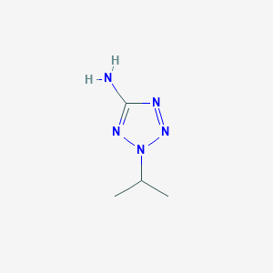 molecular formula C4H9N5 B2535007 2-丙-2-基四唑-5-胺 CAS No. 229003-16-1