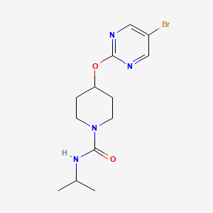 molecular formula C13H19BrN4O2 B2535021 4-(5-Bromopyrimidin-2-yl)oxy-N-propan-2-ylpiperidine-1-carboxamide CAS No. 2380167-75-7