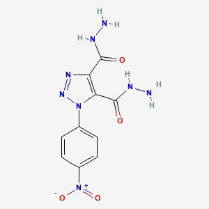 1-(4-nitrophenyl)-1H-1,2,3-triazole-4,5-dicarbohydrazide