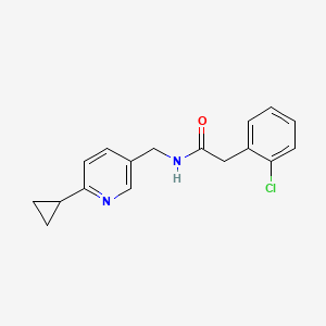 2-(2-chlorophenyl)-N-[(6-cyclopropylpyridin-3-yl)methyl]acetamide
