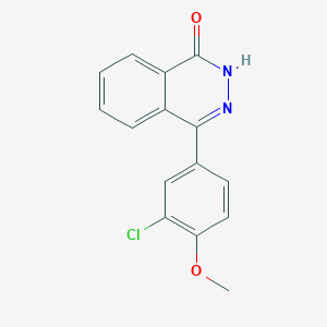 molecular formula C15H11ClN2O2 B2535072 4-(3-Chloro-4-methoxyphenyl)-1,2-dihydrophthalazin-1-one CAS No. 1039928-33-0