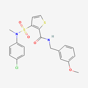 3-[(4-chlorophenyl)(methyl)sulfamoyl]-N-(3-methoxybenzyl)thiophene-2-carboxamide