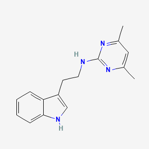 molecular formula C16H18N4 B2535109 N-[2-(1H-indol-3-yl)ethyl]-4,6-dimethylpyrimidin-2-amine CAS No. 477890-20-3