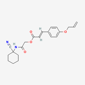 molecular formula C21H24N2O4 B2535112 [2-[(1-氰基环己基)氨基]-2-氧代乙基] (E)-3-(4-丙-2-烯氧基苯基)丙-2-烯酸酯 CAS No. 926124-13-2