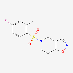 5-((4-Fluoro-2-methylphenyl)sulfonyl)-4,5,6,7-tetrahydroisoxazolo[4,5-c]pyridine