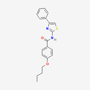 4-butoxy-N-(4-phenyl-1,3-thiazol-2-yl)benzamide