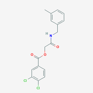 molecular formula C17H15Cl2NO3 B2535130 {[(3-Methylphenyl)methyl]carbamoyl}methyl 3,4-dichlorobenzoate CAS No. 1794915-79-9
