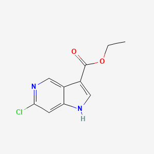 molecular formula C10H9ClN2O2 B2535134 Ethyl 6-chloro-1H-pyrrolo[3,2-C]pyridine-3-carboxylate CAS No. 1951441-84-1